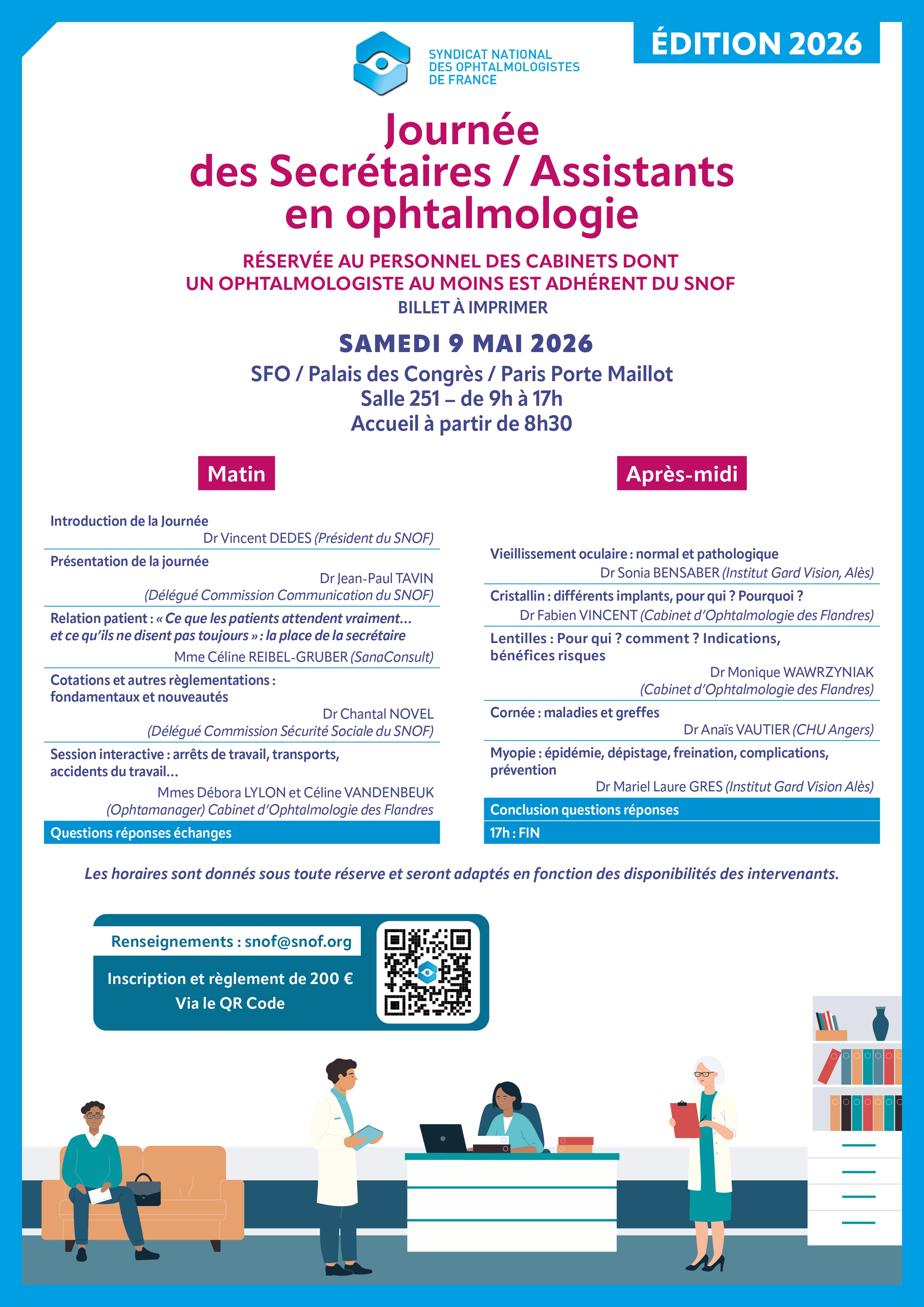 Journée des Secrétaires/Assistant-e-s en ophtalmologie